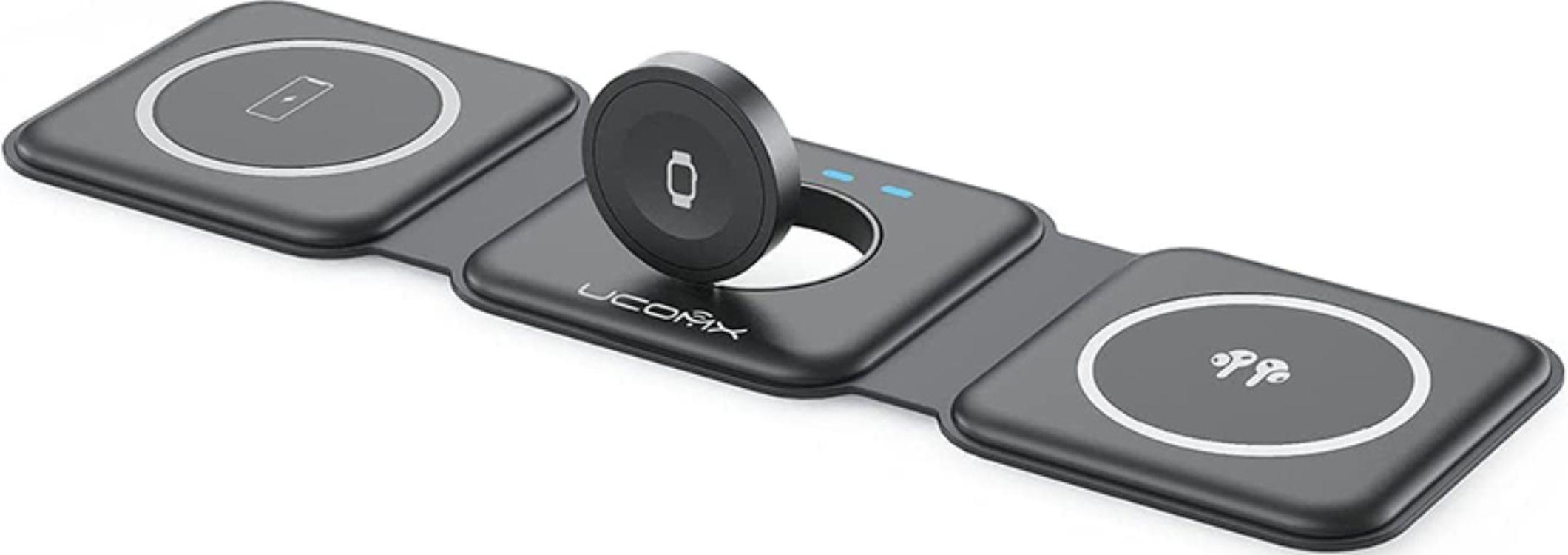 Refurbished UCOMX Nano 3 in 1 Wireless Charger with Adapter - Reebelo Österreich