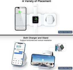 Refurbished UCOMX Nano 3 in 1 Wireless Charger with Adapter - Reebelo Österreich
