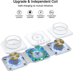 Refurbished UCOMX Nano 3 in 1 Wireless Charger with Adapter - Reebelo Österreich