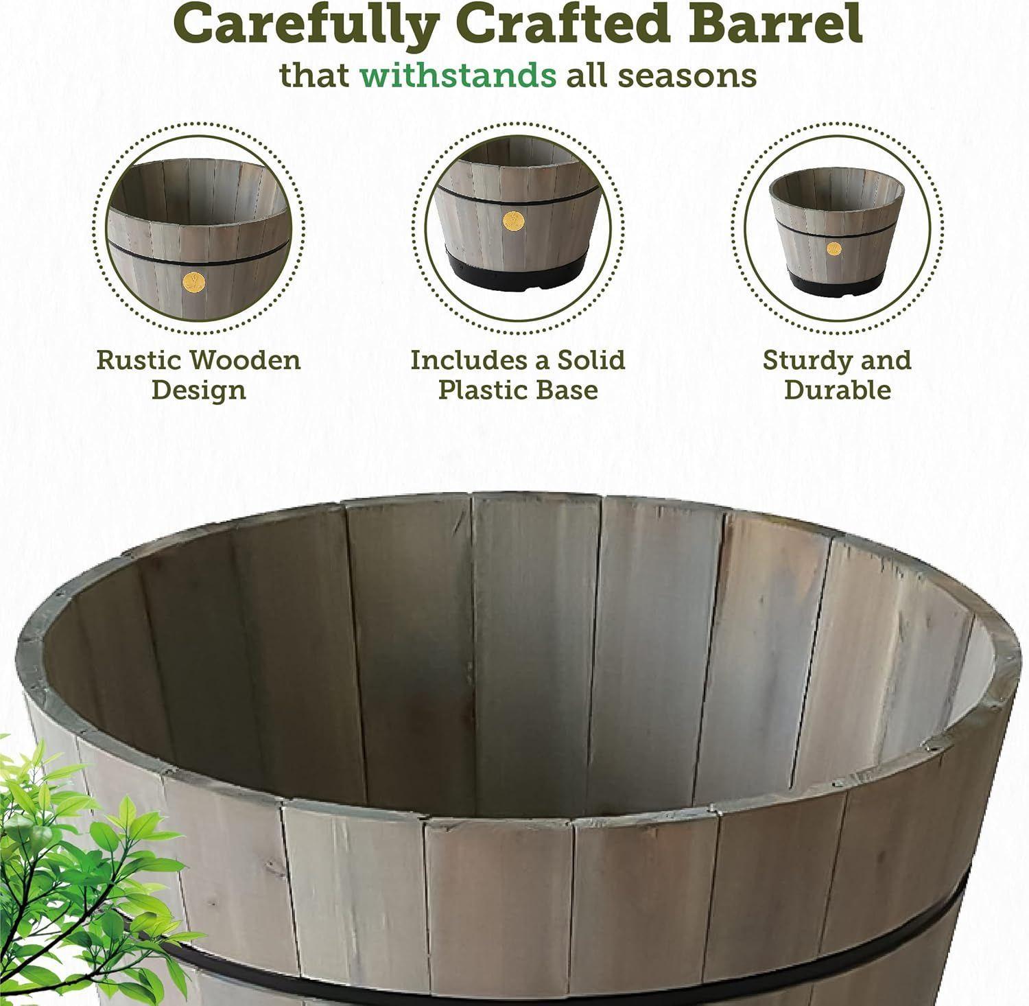 Refurbished VegTrug Build a Barrel Kit Planter 46cm - Reebelo Österreich
