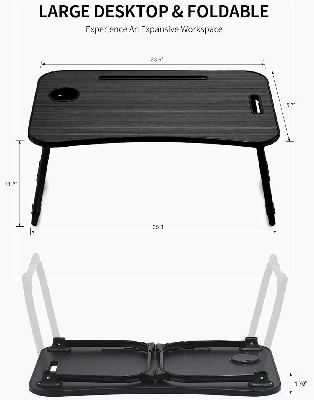 Refurbished Zeaptac Laptop Bed Desk Foldable Lap Table - Reebelo Österreich