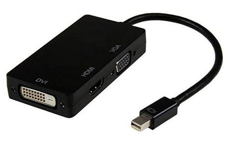 Refurbished 8ware 3 in1 Thunderbolt Mini DP DisplayPort auf HDMI DVI VGA Hub Adapter Konverter Kabel für MacBook Air Mac Mini Microsoft Surface Pro 3/4/5 - Reebelo Österreich
