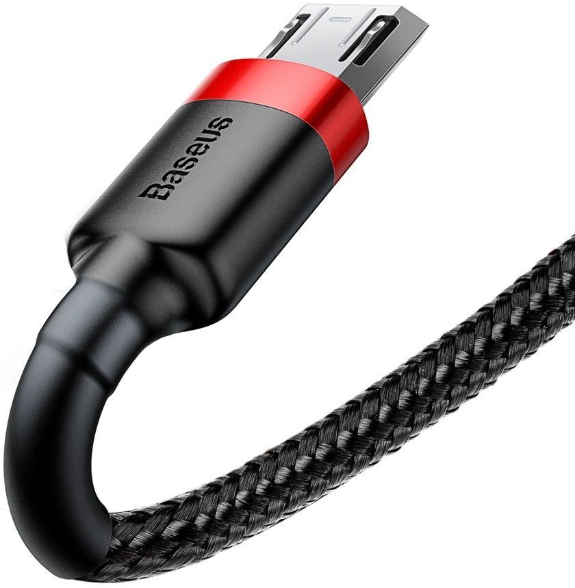 Refurbished Baseus Phone Cable Cafule Fast Charging USB to Micro USB 2A (3M) - Reebelo Österreich