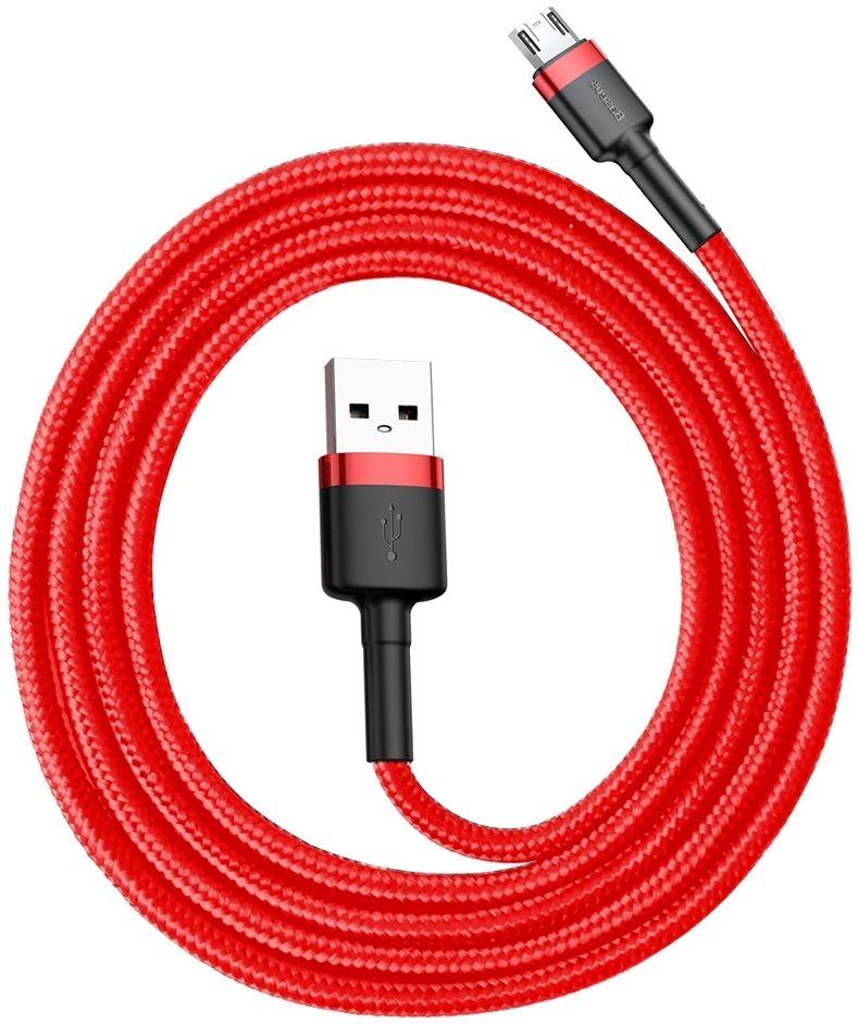 Refurbished Baseus Phone Cable Cafule Fast Charging USB to Micro USB 2A (3M) - Reebelo Österreich