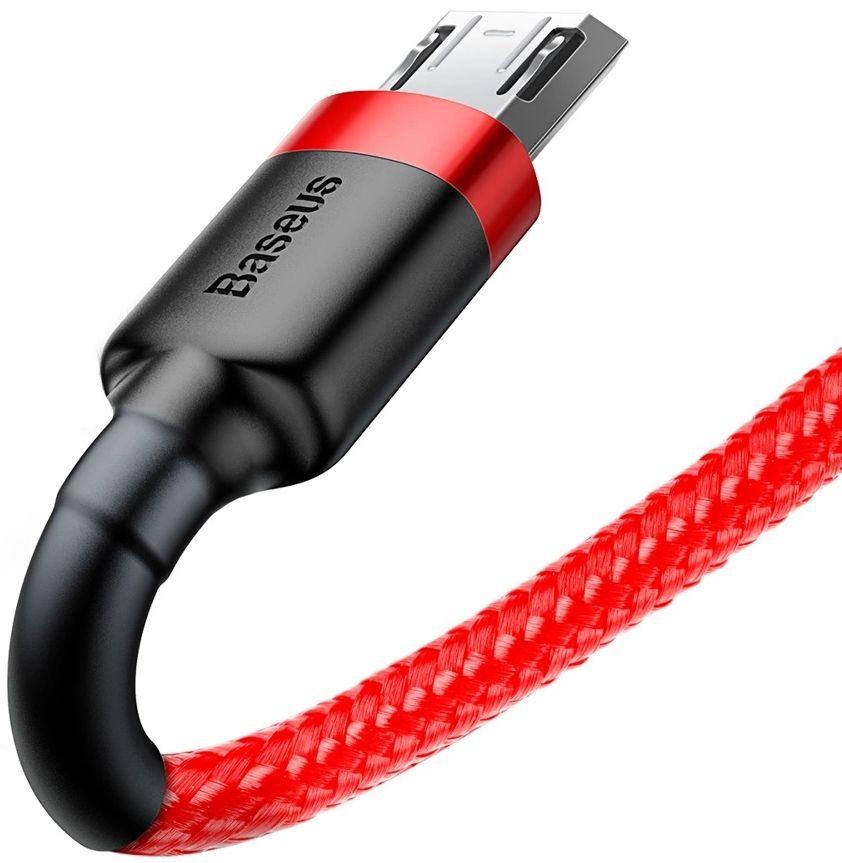 Refurbished Baseus Phone Cable Cafule Fast Charging USB to Micro USB 2A (3M) - Reebelo Österreich