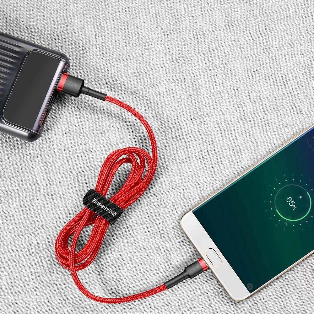 Refurbished Baseus Phone Cable Cafule Fast Charging USB to Micro USB 2A (3M) - Reebelo Österreich