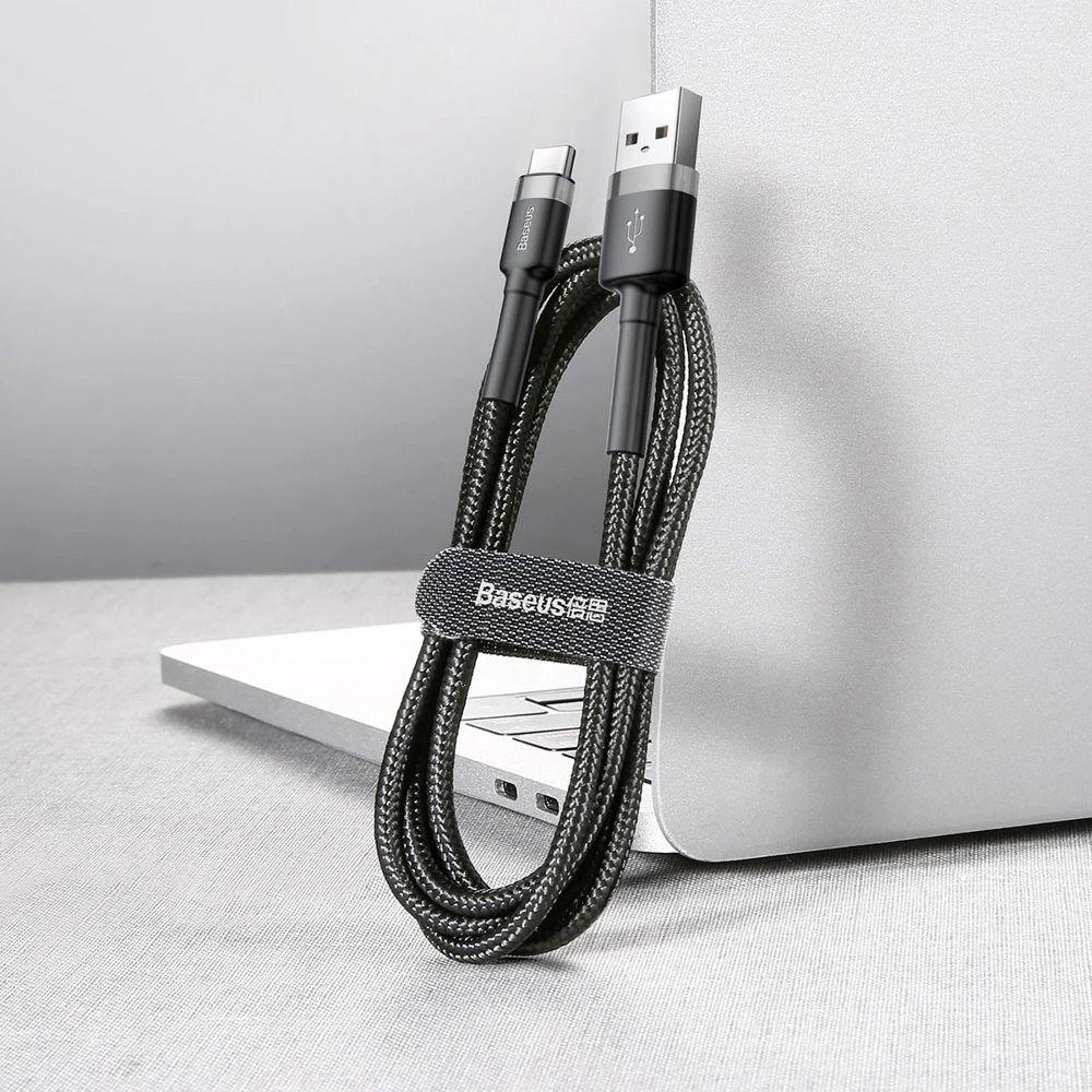 Refurbished Baseus Phone Cable Cafule Fast Charging USB to Type-C USB 2A (2M) - Reebelo Österreich