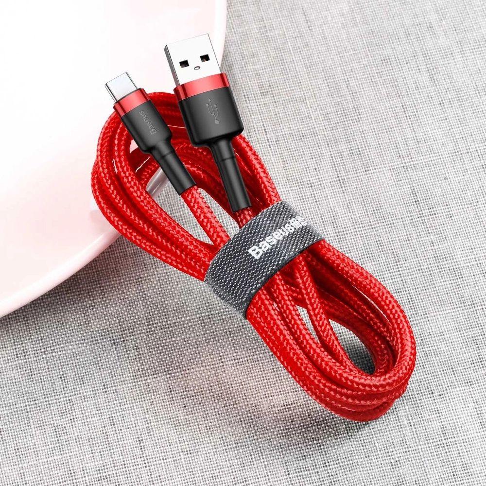 Refurbished Baseus Phone Cable Cafule Fast Charging USB to Type-C USB 2A (2M) - Reebelo Österreich