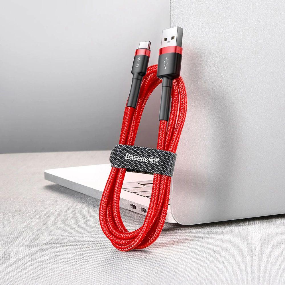Refurbished Baseus Phone Cable Cafule Fast Charging USB to Type-C USB 2A (2M) - Reebelo Österreich