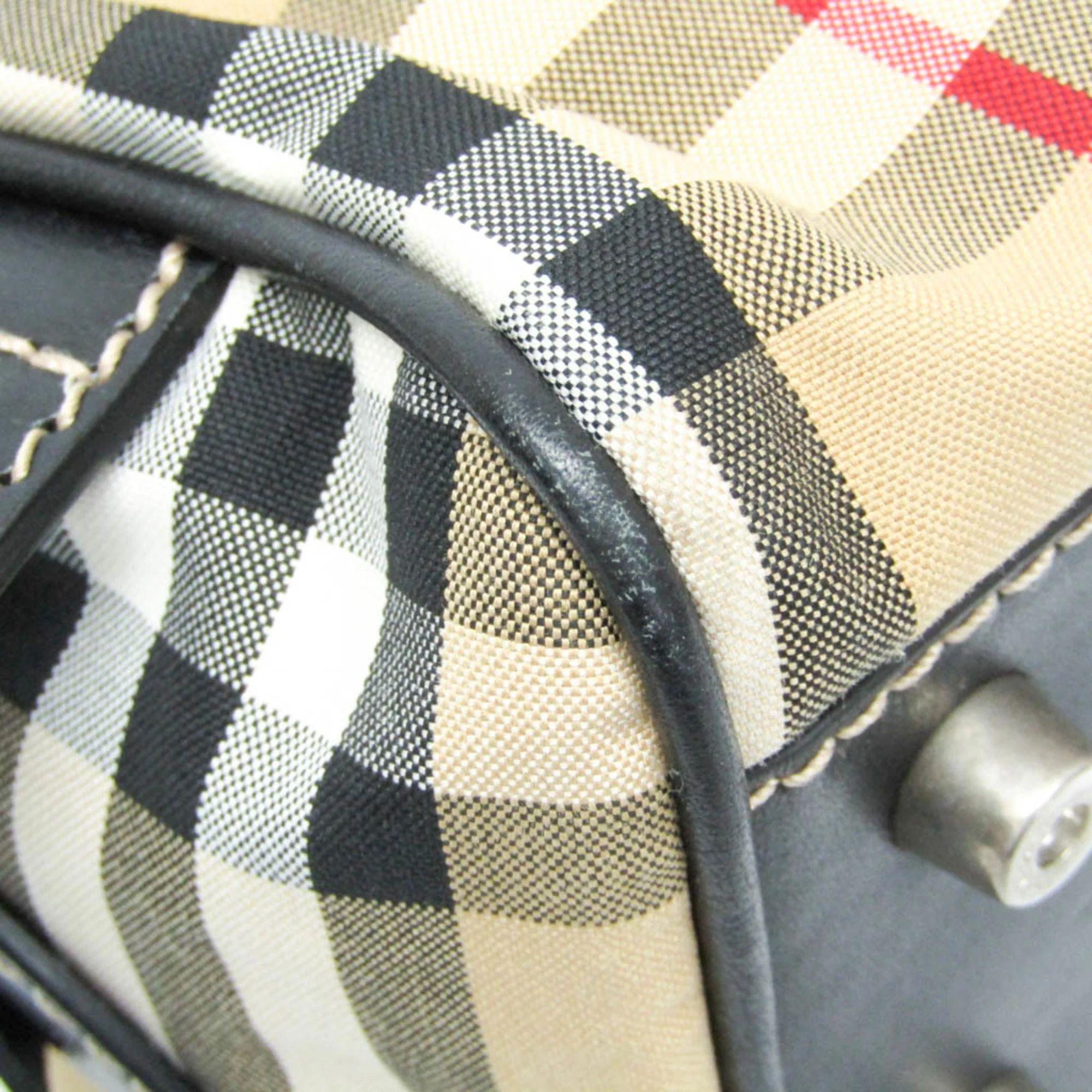 Refurbished Burberry Leather Nylon Canvas Clutch Bag Pouch - Reebelo Österreich