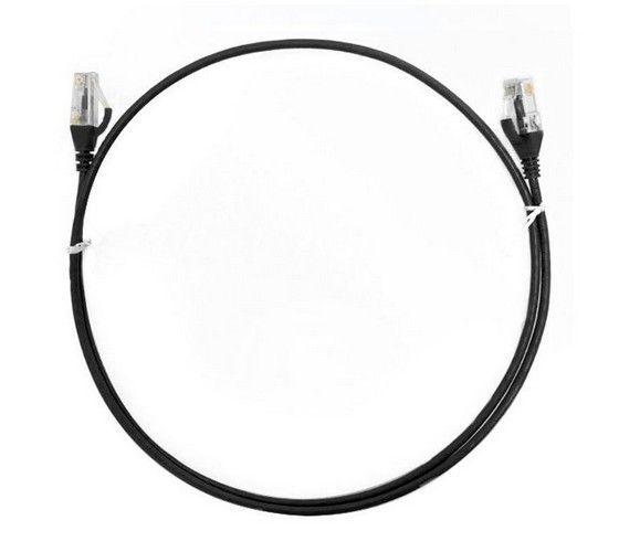 Refurbished 8ware CAT6 Ultra Thin Slim Kabel 3m / 300cm - Schwarz Premium RJ45 Ethernet Netzwerk LAN UTP Patchkabel 26AWG für Daten - Reebelo Österreich