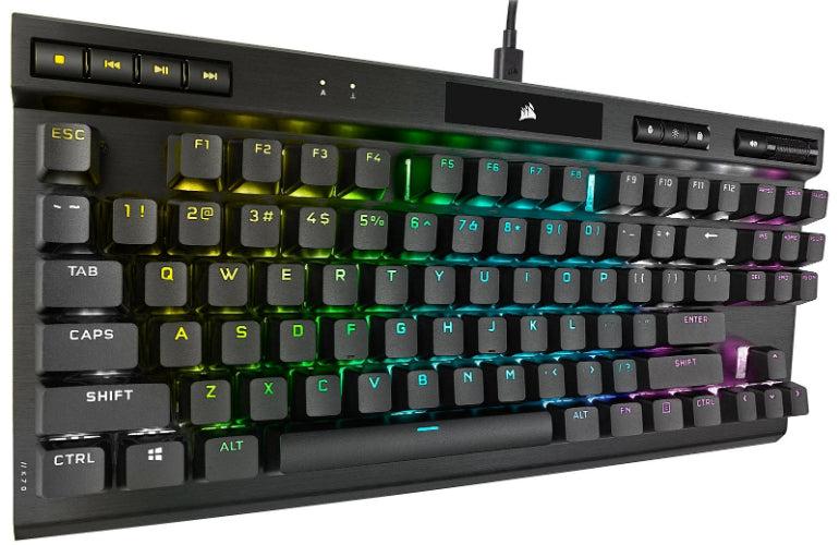 Refurbished Corsair K70 RGB TKL CHAMPION SERIES Optical-Mechanical Gaming Keyboard - OPX Mechanical - Reebelo Österreich