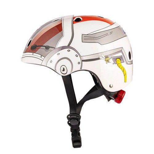 Refurbished LIDS Children's Bicycle & Scooter Helmet with Flashing Safety Lights - Major Tom Style - Reebelo Österreich