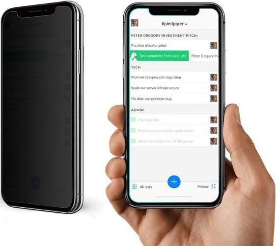 Refurbished Nuglas (2 Stück) Flaches Privacy-Panzerglas-Displayschutz für iPhone 11 Pro/ XS/ X - Reebelo Österreich