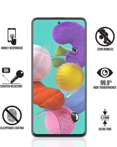 Refurbished Nuglas Flaches Klares Gehärtetes Glas Displayschutzfolie für Galaxy A51 - Reebelo Österreich