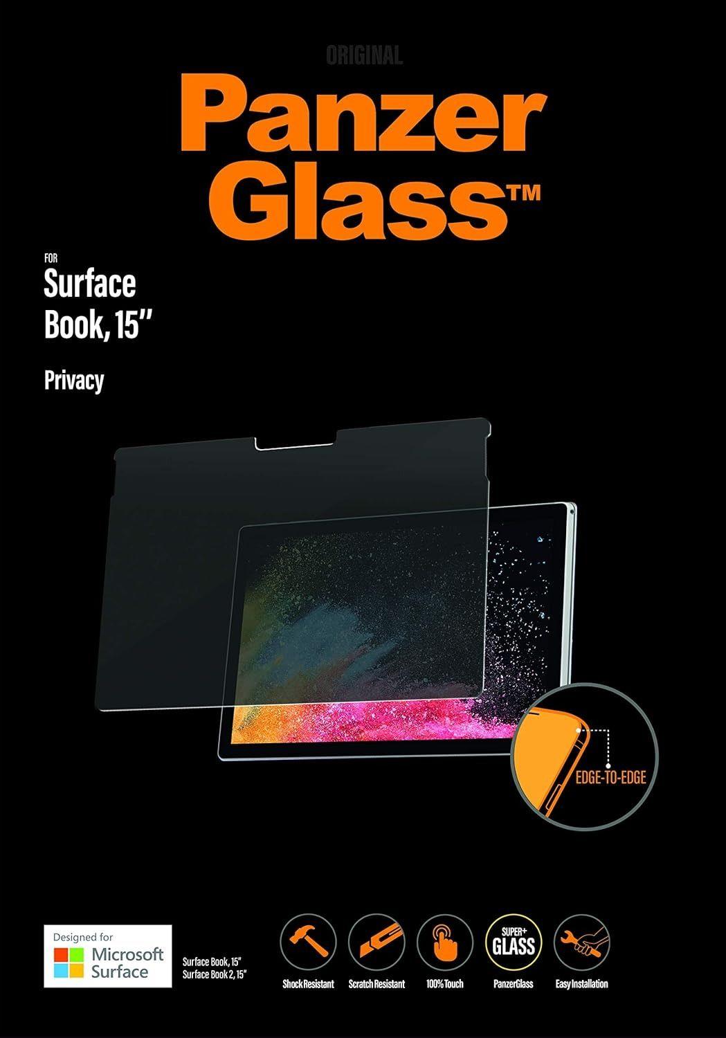 Refurbished PanzerGlass Microsoft Surface Book 15'' Privacy Transparent Bildschirmschutzfolie - Reebelo Österreich