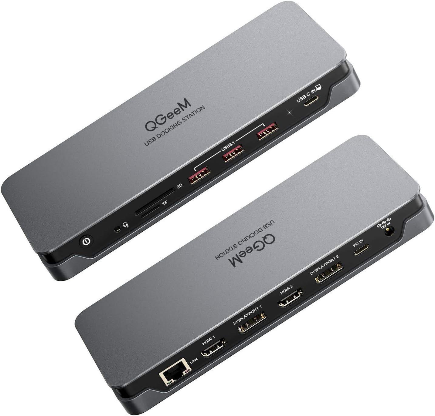 Refurbished QGeeM D6908 USB C Laptop Docking Station - Reebelo Österreich