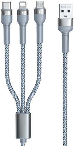 Refurbished Remax RC-124th Jany Series 3-in-1 Ladekabel 3.1A (1.2M) - Reebelo Österreich