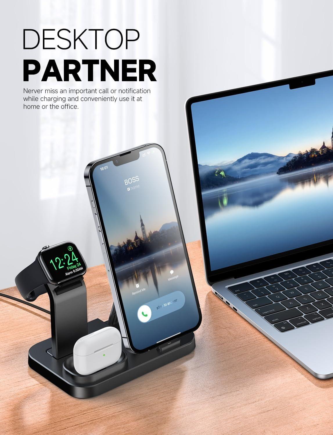 Refurbished RJR Aktualisierte 3-in-1-Ladestation für Apple-Geräte - Reebelo Österreich
