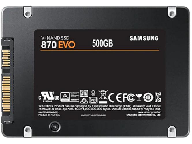Refurbished Samsung 870 EVO SATA III 2.5" 500GB Internal SSD - Reebelo Österreich