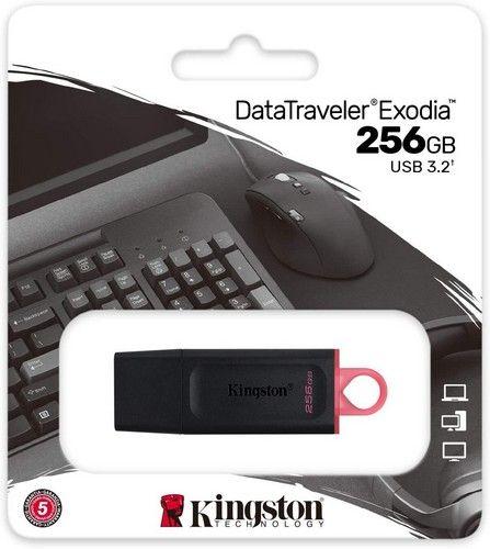 Refurbished Kingston USB Drive 3.2 DataTraveler Exodia 256GB 3.2 Flash Drive DTX/256GB Red - Reebelo Österreich