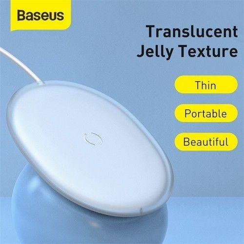 Refurbished Baseus Wireless Charger Jelly FAST Charger Pad 15W Weiß Für iPhone13 12 Samsung - Reebelo Österreich