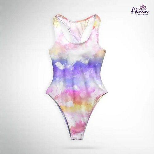 Refurbished Women's UPF 50+ Reversible TIE DYE ONE PIECE Bathing Suits One Piece Swimsuits made from recycled plastic bottles Variant Size Value S - Reebelo Österreich