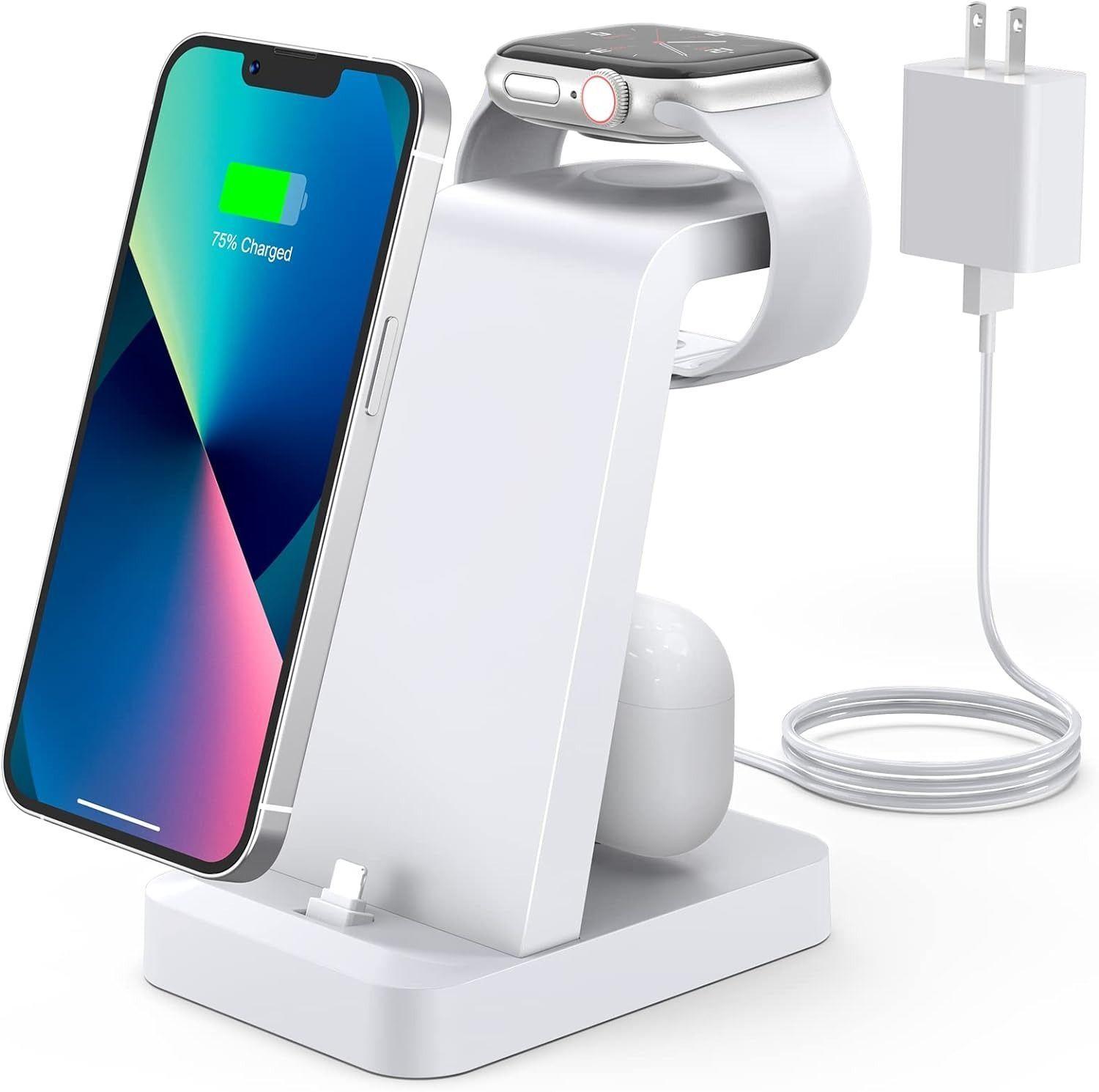 Refurbished Woruda Charger Station 3-in-1 Fast Wireless Charging Dock Stand für iPhone Multiple Devices - Reebelo Österreich